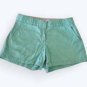 J crew women’s chino shorts. Teal blue. Size 6
